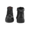 TSF Genuine Leather Zip Police Boots For Men (9405-BLK)